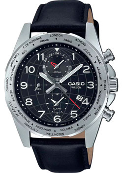 Японские наручные  мужские часы Casio MTP-W500L-1A. Коллекция Analog