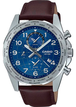 Японские наручные  мужские часы Casio MTP-W500L-2A. Коллекция Analog