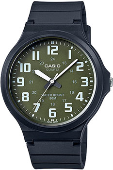 Японские наручные  мужские часы Casio MW-240-3B. Коллекция Analog