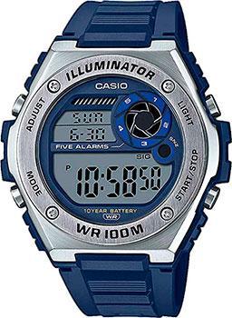 Японские наручные  мужские часы Casio MWD-100H-2AVEF. Коллекция Digital