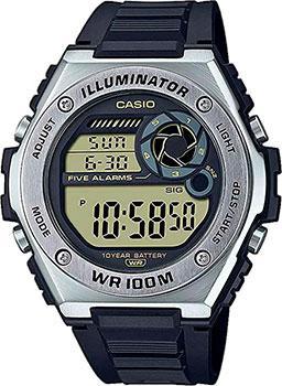 Японские наручные  мужские часы Casio MWD-100H-9AVEF. Коллекция Digital