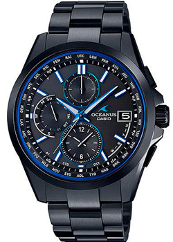 Японские наручные  мужские часы Casio OCW-T2600B-1AJF. Коллекция Oceanus