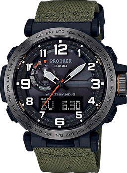Японские наручные  мужские часы Casio PRW-6600YB-3E. Коллекция Pro-Trek