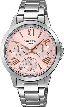 Японские наручные  женские часы Casio SHE-3516D-4AUEF. Коллекция Sheen