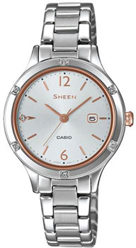 Японские наручные  женские часы Casio SHE-4533D-7AUER. Коллекция Sheen