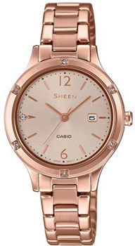 Японские наручные  женские часы Casio SHE-4533PG-4AUER. Коллекция Sheen