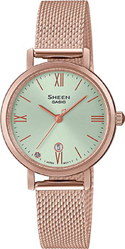 Японские наручные  женские часы Casio SHE-4540CM-3A. Коллекция Sheen