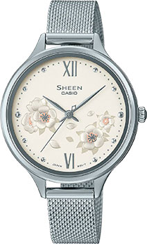 Японские наручные  женские часы Casio SHE-4551M-7A. Коллекция Sheen