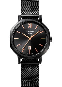 Японские наручные  женские часы Casio SHE-4554BM-1A. Коллекция Sheen