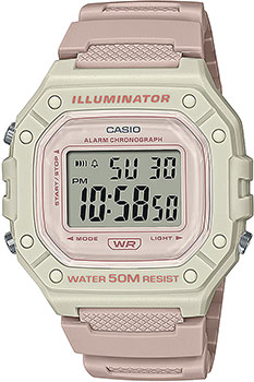 Японские наручные  мужские часы Casio W-218HC-4A2VEF. Коллекция Digital