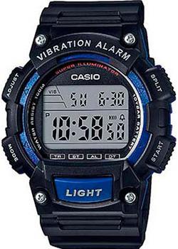 Японские наручные  мужские часы Casio W-736H-2A. Коллекция Digital