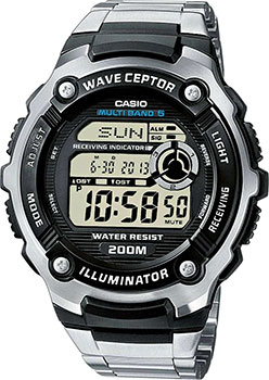Японские наручные  мужские часы Casio WV-200RD-1AEF. Коллекция Radio Controlled