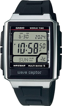 Японские наручные  мужские часы Casio WV-59R-1AEF. Коллекция Wave Ceptor