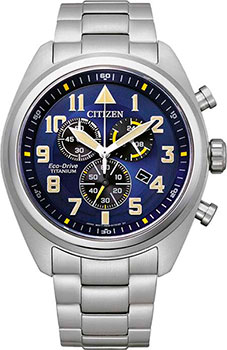 Японские наручные  мужские часы Citizen AT2480-81L. Коллекция Eco-Drive