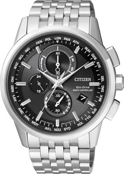 Японские наручные  мужские часы Citizen AT8110-61E. Коллекция Radio Controlled