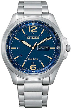 Японские наручные  мужские часы Citizen AW0110-82L. Коллекция Eco-Drive