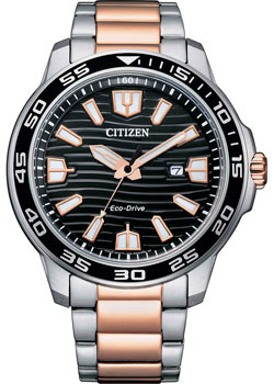 Японские наручные  мужские часы Citizen AW1524-84E. Коллекция Eco-Drive