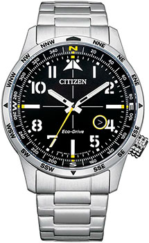 Японские наручные  мужские часы Citizen BM7550-87E. Коллекция Eco-Drive