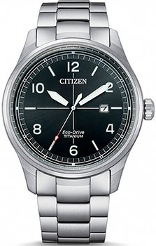 Японские наручные  мужские часы Citizen BM7570-80E. Коллекция Super Titanium