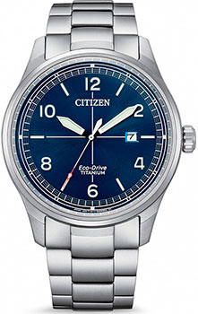Японские наручные  мужские часы Citizen BM7570-80L. Коллекция Super Titanium
