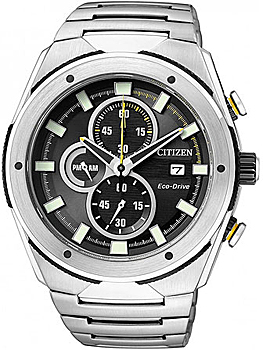 Японские наручные мужские часы Citizen CA0155-57E. Коллекция Eco-Drive
