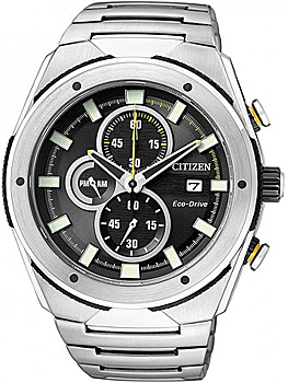 Японские наручные мужские часы Citizen CA0155-57E. Коллекция Eco-Drive