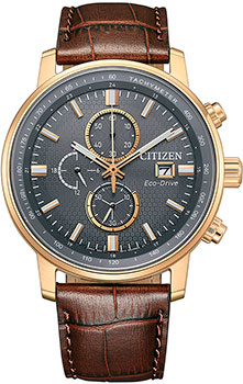Японские наручные  мужские часы Citizen CA0843-11H. Коллекция Eco-Drive