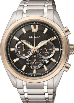 Японские наручные  мужские часы Citizen CA4014-57E. Коллекция Super Titanium