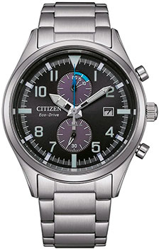 Японские наручные  мужские часы Citizen CA7028-81E. Коллекция Eco-Drive