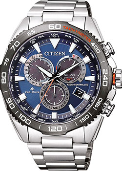 Японские наручные  мужские часы Citizen CB5034-82L. Коллекция Radio Controlled