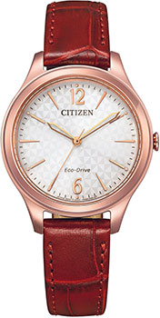 Японские наручные  женские часы Citizen EM0508-12A. Коллекция Elegance