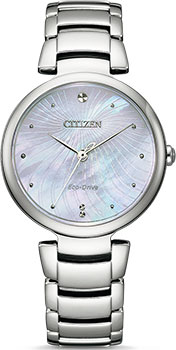 Японские наручные  женские часы Citizen EM0850-80D. Коллекция Elegance
