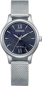 Японские наручные  женские часы Citizen EM0899-81L. Коллекция Elegance