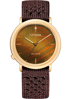 Citizen Японские наручные  женские часы Citizen EM1003-48X. Коллекция Eco-Drive