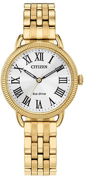 Японские наручные  женские часы Citizen EM1052-51A. Коллекция Elegance