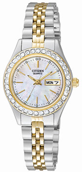 Японские наручные  женские часы Citizen EQ0534-50D. Коллекция Elegance