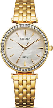 Японские наручные  женские часы Citizen ER0212-50Y. Коллекция Elegance