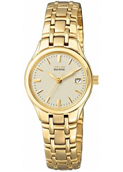Японские наручные  женские часы Citizen EW1262-55P. Коллекция Eco-Drive
