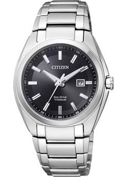 Японские наручные  женские часы Citizen EW2210-53E. Коллекция Super Titanium