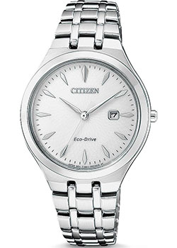 Японские наручные  женские часы Citizen EW2490-80B. Коллекция Eco-Drive