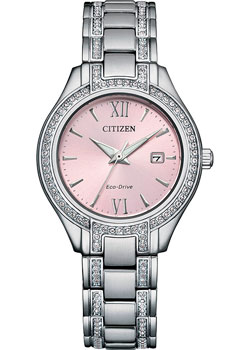 Японские наручные  женские часы Citizen FE1230-51X. Коллекция Eco-Drive