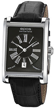Швейцарские наручные  мужские часы Epos 3399.132.20.25.25. Коллекция Perfection