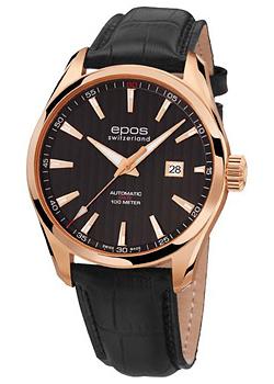 Швейцарские наручные  мужские часы Epos 3401.132.24.15.25. Коллекция Passion