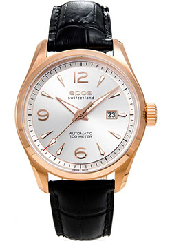 Швейцарские наручные  мужские часы Epos 3401.132.24.58.25. Коллекция Passion