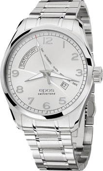 Швейцарские наручные  мужские часы Epos 3402.142.20.38.30. Коллекция Passion