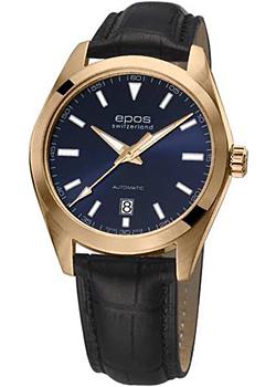 Швейцарские наручные  мужские часы Epos 3411.131.24.16.25. Коллекция Originale