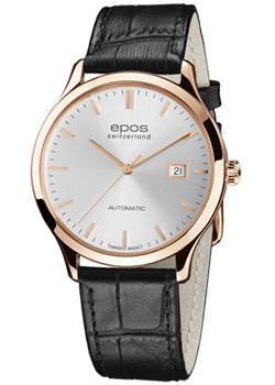 Швейцарские наручные  мужские часы Epos 3420.152.24.18.15. Коллекция Originale