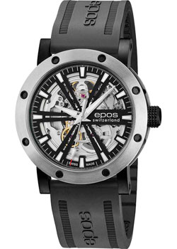Швейцарские наручные  мужские часы Epos 3422.135.60.15.55. Коллекция Sportive