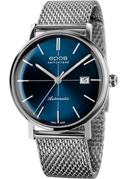 Швейцарские наручные  мужские часы Epos 3437.132.20.16.30. Коллекция Originale