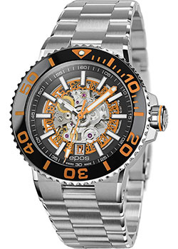 Швейцарские наручные  мужские часы Epos 3441.135.99.15.30. Коллекция Sportive Diver